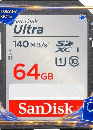 Dm карта памяти sdxc спецификация 2.2 64гб sandisk ultra class10 uhs-i u1 для фото и видео записи скор spe|lz