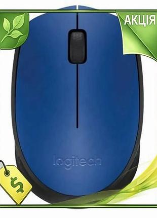 Ve бездротова миша logitech blue/black new version usb 2.4ghz 1000dpi для пк комп'ютера оптична симетр n6w_ver