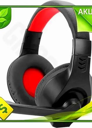 Ve наушники xtrike me ведущие new version геймерские накладные с микрофоном 32 ом 102 дб 1,8 м black/r n6w_ver