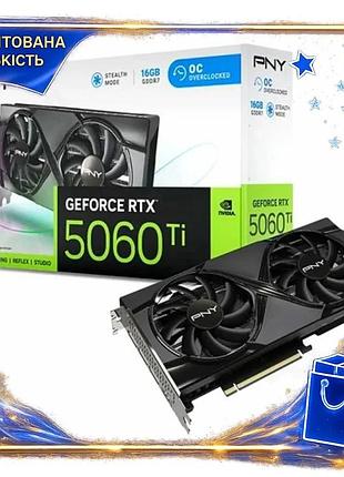 Dm відеокарта geforce rtx специфікація 2.2 5060 ti pny dual oc 16гб gddr7 для ігор графічний процесор spe|lz