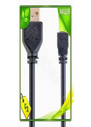 Ve кабель usb 2.0 am new version - miniusb 1.8 м cablexpert чорний зарядний кабель для гаджетів перехі n6w_ver