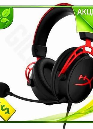 Ve наушники hyperx black/red с new version микрофоном 3.5 мм для геймеров накладные с шумопоглощением n6w_ver