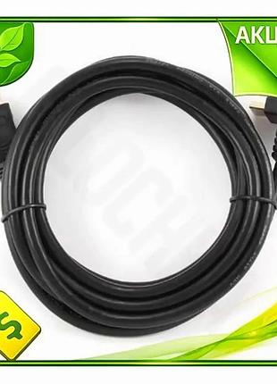 Ve кабель hdmi 3 м new version cablexpert чорний v2.0 для телевізора монітора проектор з кутовим розap n6w_ver