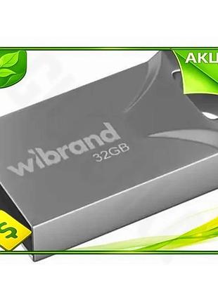 Ve флеш накопитель usb 32гб new version wibrand серебряное металлическое компактное устройство для хра n6w_ver