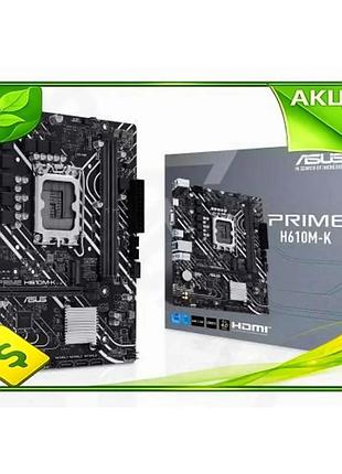 Ve материнская плата asus lga1700 new version microatx h610 2xddr5 для пк со встроенной видеокартой hd n6w_ver