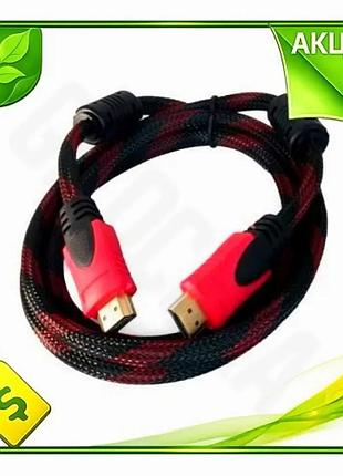 Ve кабель hdmi extradigital v2.0 new version 1,5 м чорний червоний для телевізора монітора проектор ві n6w_ver