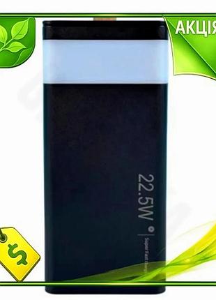 Ve універсальна мобільна батарея 30000 new version mah wuw black power bank для смартфона та планшета n6w_ver
