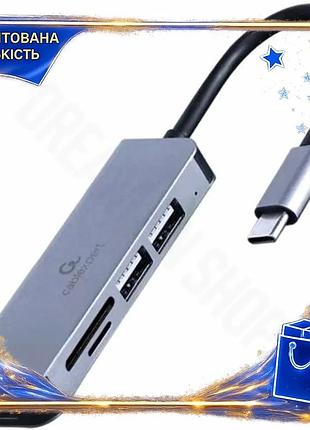 Dm хаб usb cablexpert специфікація 2.2 grey type-c 3.1 1xusb 3.1 2xusb 2.0 microsd sd для комп'ютера а spe|lz
