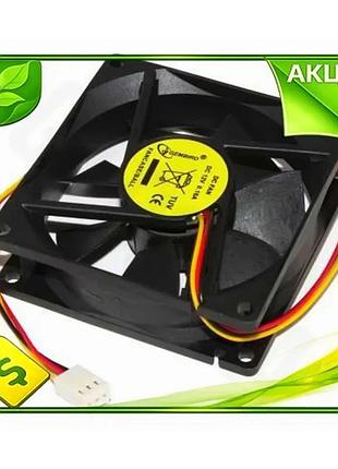 Ve вентилятор gembird 80x80 мм new version 3-pin для корпуса активное охлаждение охладитель воздуха n6w_ver
