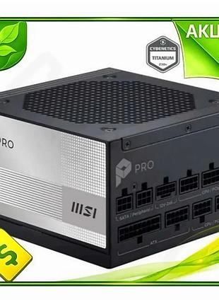 Ve блок питания 1000 вт new version msi модульный 80 plus platinum для пк с активной pfc и защитой n6w_ver