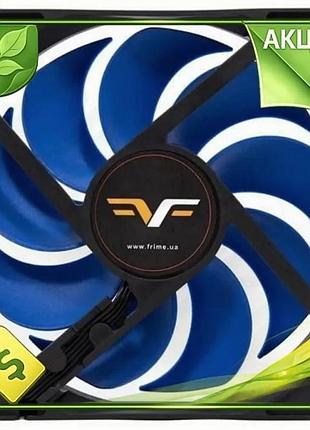 Ve вентилятор 120 мм frime new version black/blue активное охлаждение для корпуса 2000 об/мин тихий ох n6w_ver