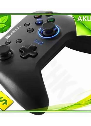 Ve геймпад canyon беспроводной black new version контроллер для пк ps3 android nintendo switch с вибра n6w_ver
