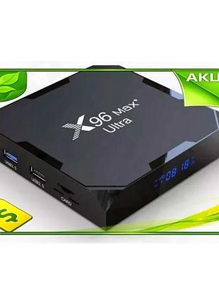 Ve тв-приставка mini pc x96 new version max plus ultra 4 гб 64 гб android 11 медіаплеєр для телевізора n6w_ver