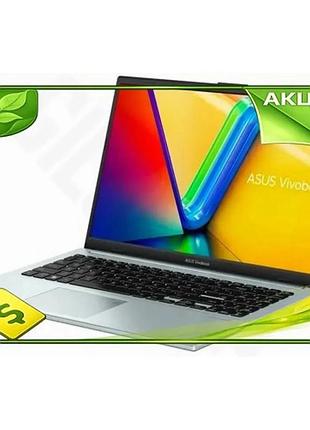 Ve ноутбук asus vivobook 15.6" new version turquoise intel core i3 8гб для роботи і навчання комп'ютер n6w_ver
