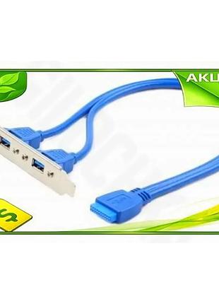 Ve планка расширения cablexpert 2xusb new version 3.0 для пк задняя панель usb хаб для подключения уст n6w_ver