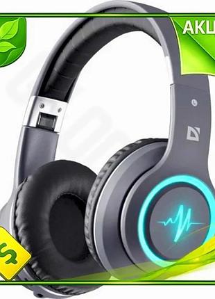 Ve беспроводные наушники defender freemotion new version grey с bluetooth микрофоном для музыки и гейм n6w_ver