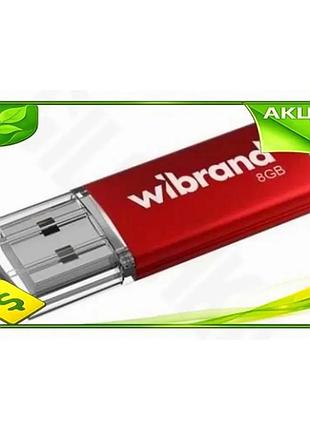 Ve флеш накопитель usb 8гб new version wibrand cougar красный usb 2.0 память для хранения данных накоп n6w_ver