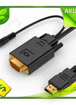 Ve кабель hdmi для vga new version cablexpert 1,8 м адаптер для монитора видеокабель для стереозвука m n6w_ver