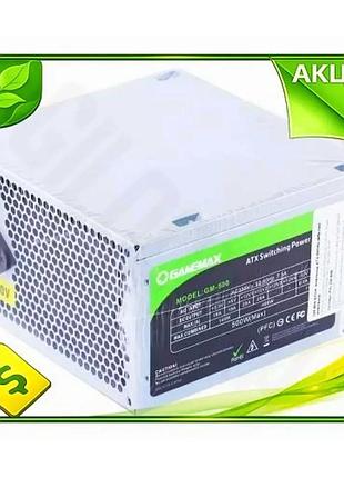 Ve блок питания gamemax 500 new version вт 80 plus basic для пк с active pfc полумодульный бп для комп n6w_ver