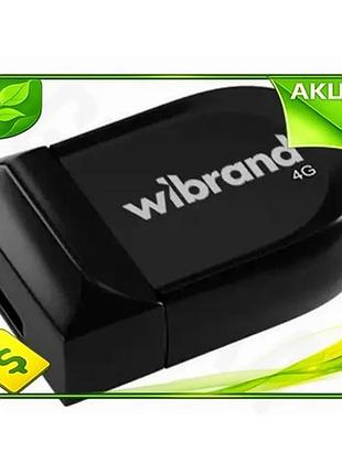 Ve флеш накопитель usb 4гб new version wibrand черный usb 2.0 компактный накопитель для хранения данны n6w_ver