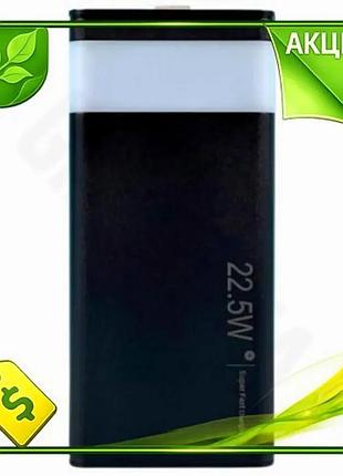 Ve універсальна мобільна батарея 40000 new version mah wuw чорна power bank з led дисплеєм для смартфо n6w_ver