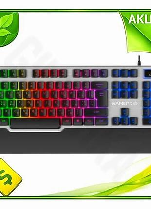 Ve клавиатура gamepro мембранная 104 new version кнопки usb rgb подсветка для геймеров компьютерная кл n6w_ver