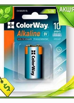 Ve крона colorway 9v щелочная new version батарейка 1 шт источник питания для электроники аккумулятор n6w_ver