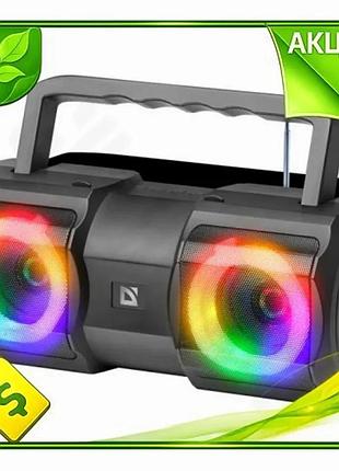 Ve портативная колонка defender beatbox new version 20 черная 20 вт bluetooth 5.1 для музыки и отдыха n6w_ver