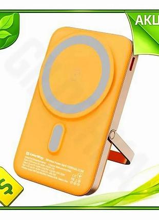 Ve універсальна мобільна батарея colorway new version 10000 mah бездротова зарядка magsafe power bank n6w_ver