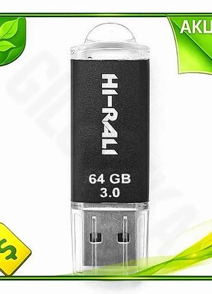 Ve флеш накопитель usb 64гб new version hi-rali черный usb 3.0 для хранения данных моноблок портативны n6w_ver