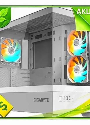 Ve корпус gigabyte c201 panoramic new version ice white mid tower для пк micro atx mini itx с argb вен n6w_ver