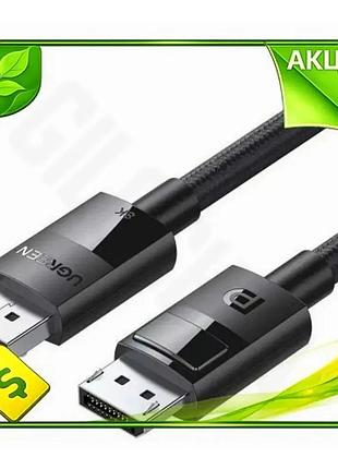 Ve кабель displayport ugreen 1 new version м чорний 8k 60 гц для підключення монітора відеокабель для n6w_ver