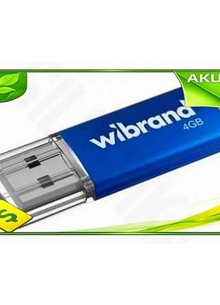 Ve флеш накопитель usb 4гб new version wibrand cougar синий usb 2.0 моноблок для хранения данных флешк n6w_ver