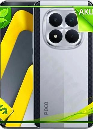 Ve смартфон poco m8 5g new version silver с amoled 120 гц 8gb ram 512gb для фото и видео 50 мп камера n6w_ver