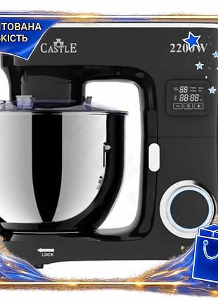 Dm планетарний міксер castle специфікація 2.2 2200w 6 швидкостей 6.5 л з нержавіючої сталі для випічки spe|lz