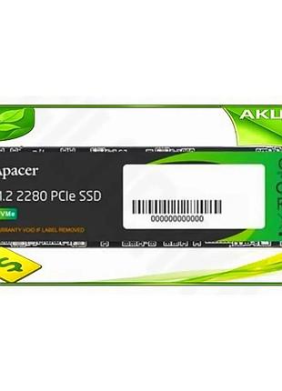 Ve твердотільний накопичувач ssd 1tb new version apacer 3d nand nvme для пк швидкість 3000 мб/с пам'ят n6w_ver
