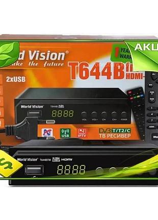 Ve tv-тюнер зовнішній автономний world new version vision h.265 iptv медіаплеєр для ефірного телебачен n6w_ver