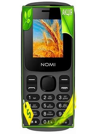 Ve мобільний телефон nomi grey new version кнопковий 2 sim 1.77" bluetooth для дзвінків sms та музики n6w_ver