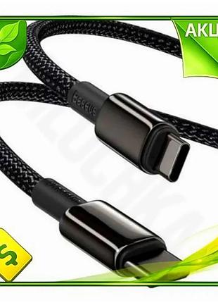 Ve кабель type-c для type-c new version 2 м baseus black 100 вт для зарядки и синхронизации 5a n6w_ver