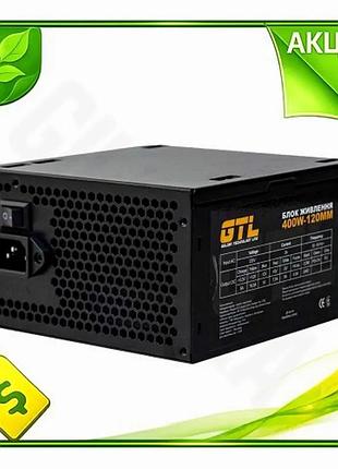 Ve блок питания 400 вт new version gtl немодульный для пк со 120 мм вентилятором n6w_ver