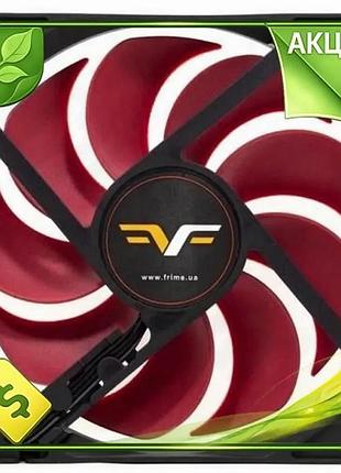 Ve вентилятор 120 мм frime new version black red для корпусу активне охолодження гідродинамічний підши n6w_ver