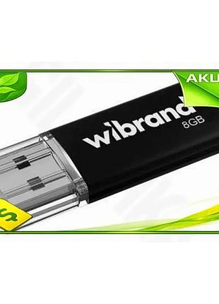 Ve флеш накопитель usb 8гб new version wibrand черный usb 2.0 портативный накопитель для хранения данн n6w_ver