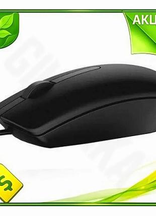 Ve миша dell usb оптична new version 1000 dpi дротова чорна симетрична для комп'ютера і ноутбука маніп n6w_ver