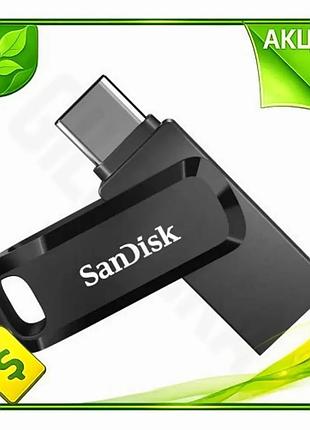 Ve флеш накопитель usb 256гб new version sandisk ultra dual черный type-c usb 3.2 для хранения данных n6w_ver