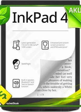 Ve електронна книга pocketbook 7.8quot; new version e-ink carta сенсорний екран підсвічування для чита n6w_ver