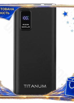 Dm універсальна мобільна батарея специфікація 2.2 20000mah titanum чорна повербанк з швидкою зарядкою spe|lz