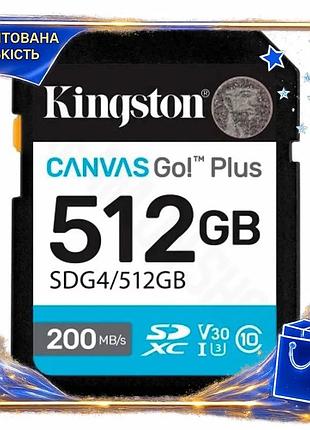 Dm карта пам'яті sdxc специфікація 2.2 512гб kingston canvas go! plus uhs-i u3 v30 для 4k відео та фот spe|lz