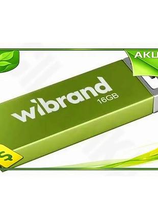 Ve флеш накопитель usb 16гб new version wibrand ударопрочный зеленый моноблок для хранения данных резе n6w_ver