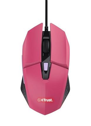 Проводная компьютерная мышь trust gxt 109 felox rgb pink 200-6400 dpi (25068_trust)