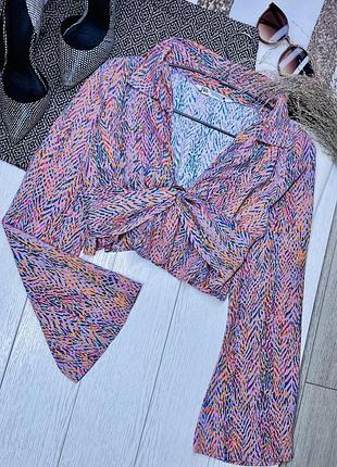 Літня блуза zara xs  коротка блуза з вирізом жіноча блуза зара